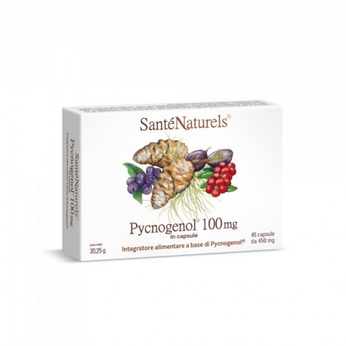 Pycnogenol® 100 mg capsule da 450 mg per occhi, pressione, articolazioni, circolazione, gambe pesanti