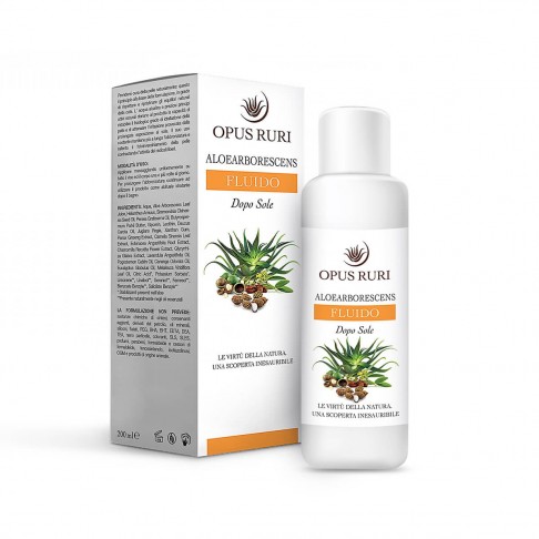 Aloe Arborescens fluido doposole 200 ml lenitivo idrata e rigenera la pelle