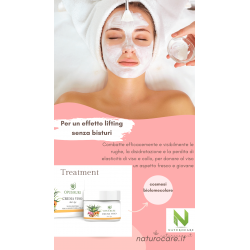 crema viso anti age 50 ml longevità della pelle matura riequilibrante la sintesi del collagene ed acido Ialuronico