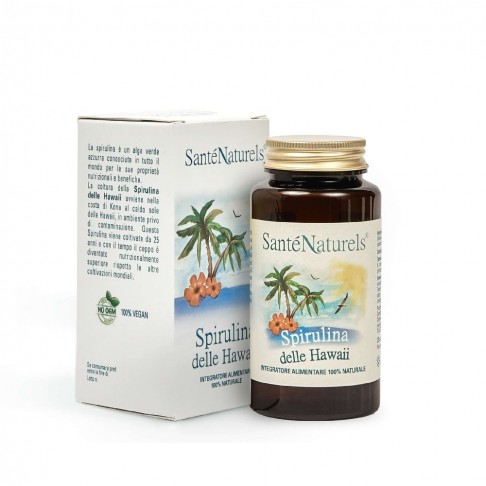 Spirulina delle Hawaii compresse da 500 mg Antiossidante, energia a calorie zero, antinfiammatorio, immunostimolante