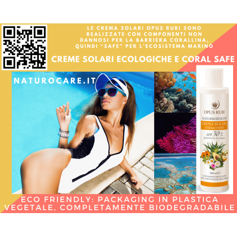 Crema Solare Aloe Arborescens Viso&Corpo SPF30 antiossidante, garantisce una protezione sicura dai raggi UVA e UVB