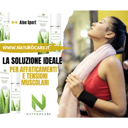 Kit regalo Massaggio Aloe Sport 50 ml + Oli essenziali puri Naturocare 11 + Gel Puro Aloe Vera Aloe Gel 50 ml